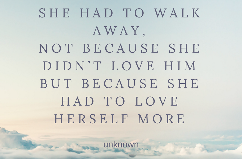 Why a woman decides to leave…